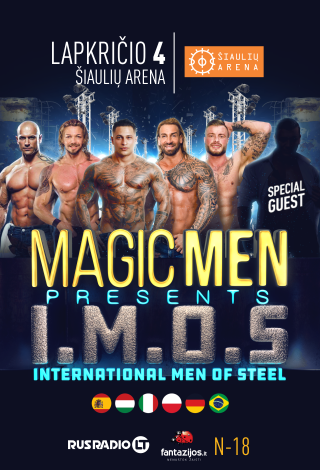 Erotinis vyrų striptizo šou I.M.O.S - International Men of Steel