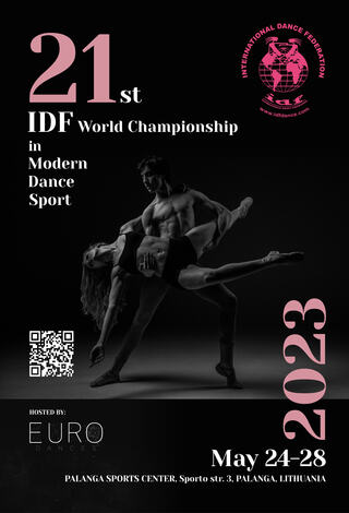 21st IDF World Championship in Modern Dance Sport/ XXI IDF pasaulio  čempionatas šokių sporte