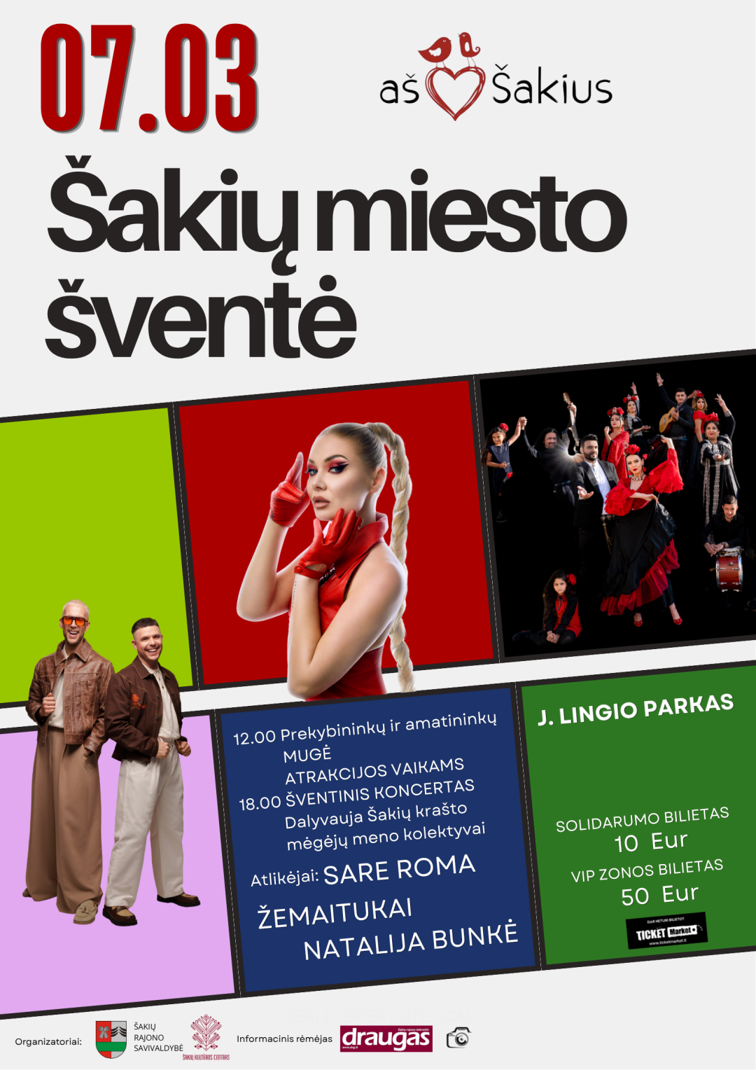 Šakių miesto šventė „AŠ MYLIU ŠAKIUS“