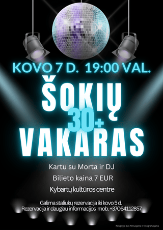 Šokių vakaras 30+