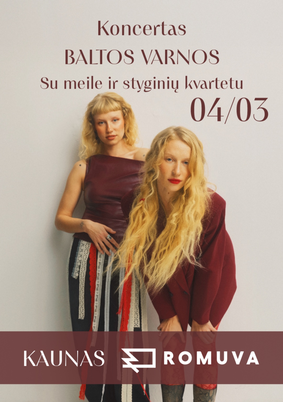 Baltos Varnos | koncertas su styginių kvartetu