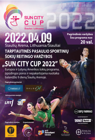 Tarptautinės sportinių šokių reitingo (WDSF ir LSŠF) varžybos „SUN CITY CUP-2022“