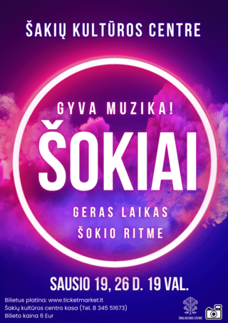 PENKTADIENINIAI ŠOKIŲ VAKARAI