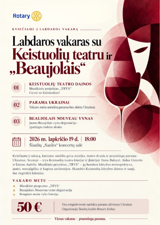 Labdaros vakaras su Keistuolių teatru ir 