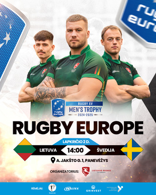 Europos regbio čempionato varžybos: Lietuva - Švedija