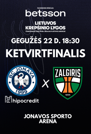 Jonava Hipocredit - Žalgiris