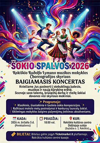 ŠOKIO SPALVOS 2026