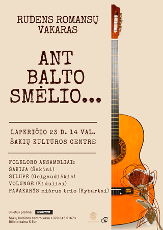 Rudens romansų vakaras „Ant balto smėlio“