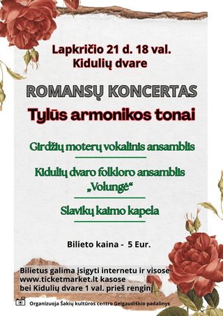 Romansų koncertas „Tylūs armonikos tonai“