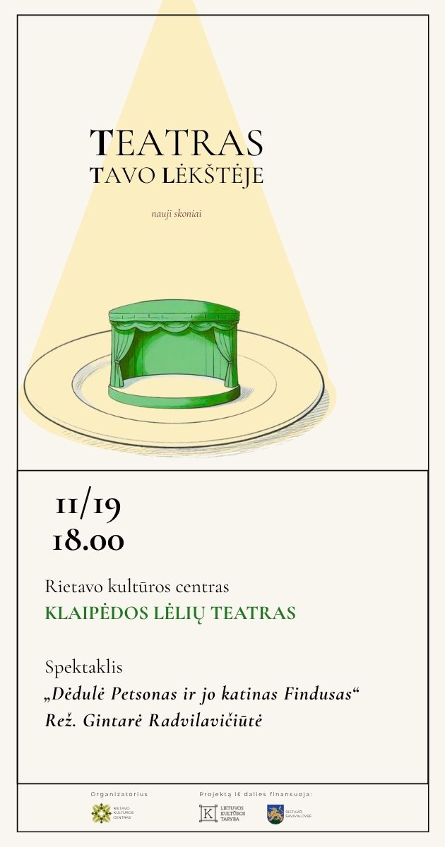 Klaipėdos lėlių teatro spektaklis „Dėdulė Petsonas ir jo katinas Findusas“, rež. Gintarė Radvilavičiūtė