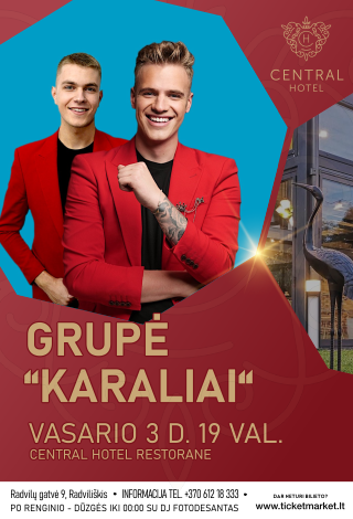 Muzikinis vakaras. Grupė KARALIAI