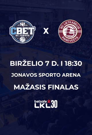 LKL MAŽASIS FINALAS: Jonavos CBET - 7bet-Lietkabelis