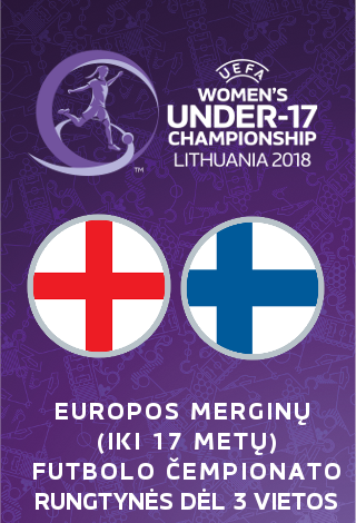 UEFA Europos merginų iki 17 metų (WU17) futbolo čempionatas: dėl III vietos Anglija-Suomija