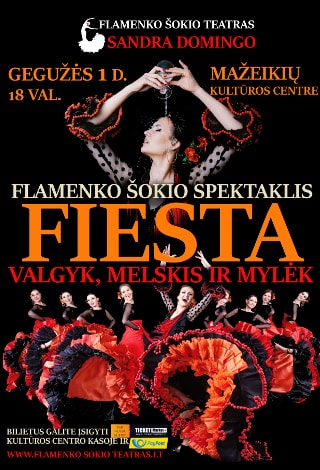 Flamenko šokio spektaklis “FIESTA: valgyk, melskis ir mylėk”