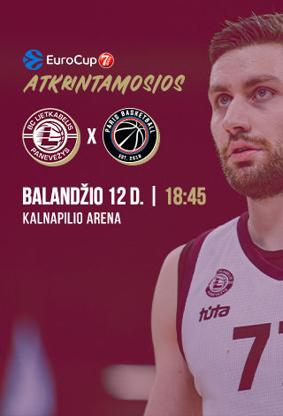 Eurocup atkrintamosios: 7bet-Lietkabelis - Paris Basketball