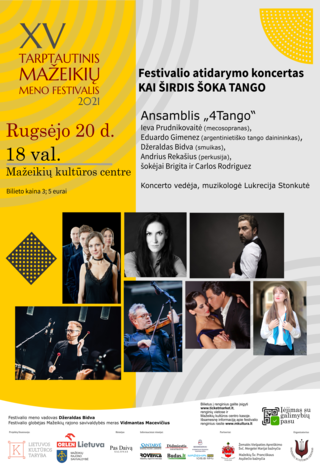 Kai širdis šoka Tango | XV Tarptautinis Mažeikių meno festivalis