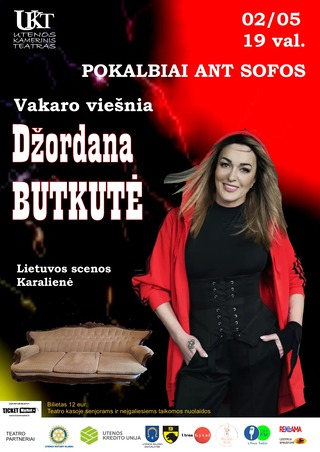 Pokalbiai ant sofos. Vakaro viešnia DŽORDANA BUTKUTĖ