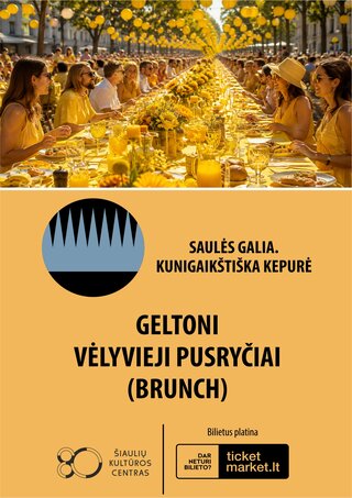 Geltoni vėlyvieji pusryčiai („brunch“)