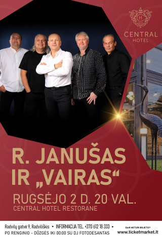 Muzikinis vakaras. R. Janušas ir 