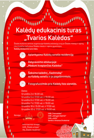 Kalėdų edukacinis turas ,,Tvarios Kalėdos