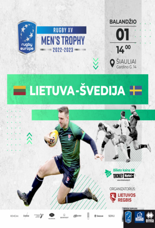 Europos regbio čempionato varžybos: Lietuva - Švedija