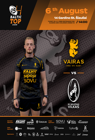 Baltic TOP League: VAIRAS KALVIS JUPOJA - RC GELEŽINIS VILKAS