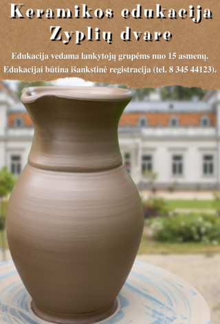 Keramikos edukacinė programa Zyplių dvare