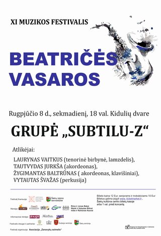 XI muzikos festivalis “Beatričės vasaros” SUBTILU-Z