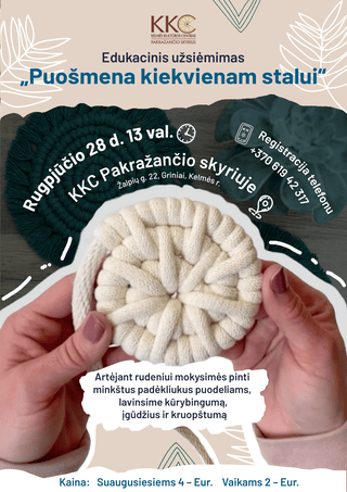 Puošmena kiekvienam stalui