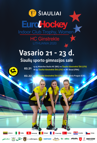 Eurohockey Indoor Club Trophy Women 2020 Šiauliai | Trijų dienų abonementas