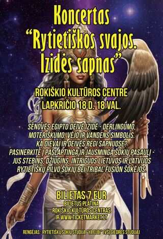 Koncertas „Rytietiškos svajos. Izidės sapnas“