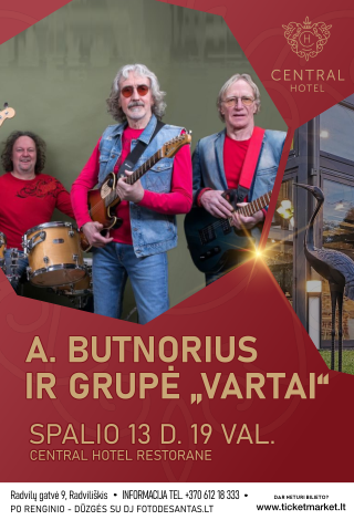 Muzikinis vakaras. A. Butnorius ir grupė 