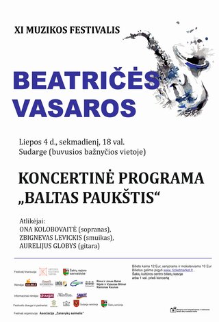 XI muzikos festivalis “Beatričės vasaros” BALTAS PAUKŠTIS