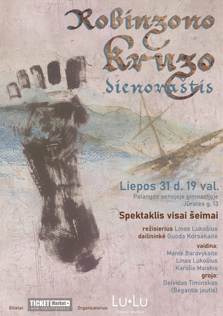 Spektaklis visai šeimai ,,Robinzono Kruzo dienoraštis“