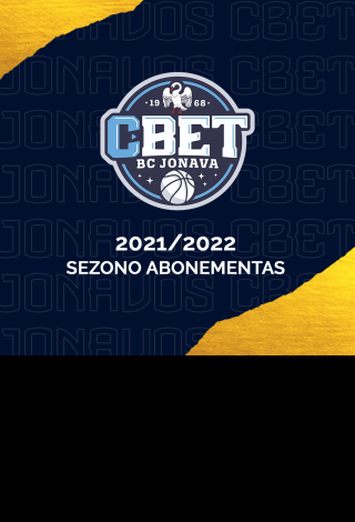 Jonavos CBET 2021-2022 m. sezono abonementai