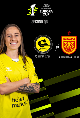 UEFA Europos moterų lyga (antras atrankos etapas): FC „Gintra” (LTU) – FC „Nordsjælland” (DEN)