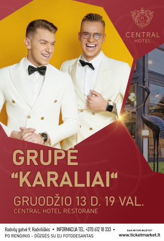 Muzikinis vakaras. Grupė KARALIAI