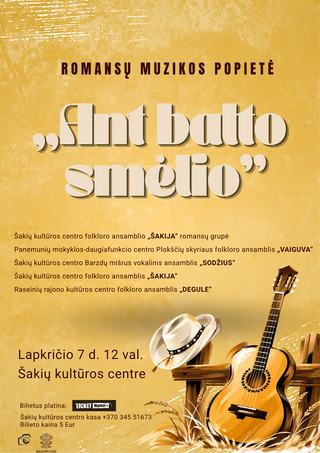 Romansų muzikos popietė „Ant balto smėlio“