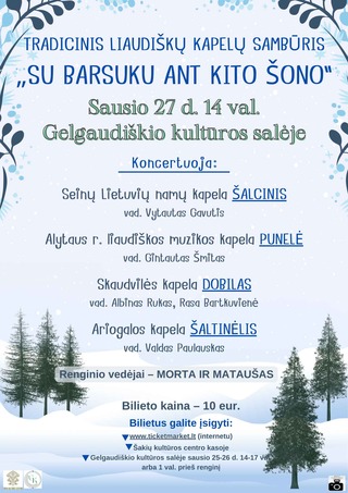 Liaudiškų kapelų koncertas „Su barsuku ant kito šono“