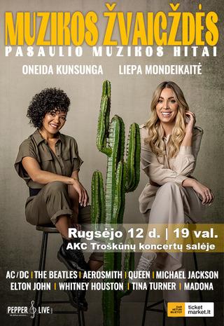 Muzikos žvaigždės | Liepa Mondeikaitė ir Oneida Kunsunga – gyvo garso koncertas
