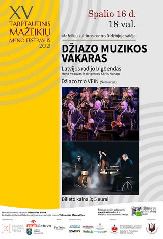 Džiazo muzikos vakaras | XV Tarptautinis Mažeikių meno festivalis