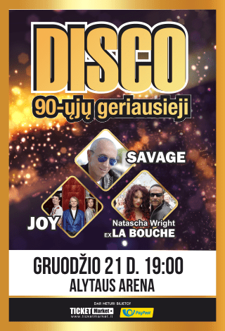 90-ųjų geriausieji: Natascha Wright (ex La Bouche), Joy, Savage | Alytus