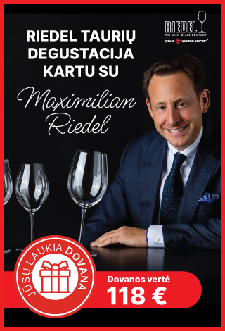 „Riedel“ taurių degustacija kartu su Maximilian Riedel