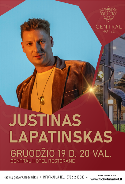 Muzikinis vakaras. JUSTINAS LAPATINSKAS