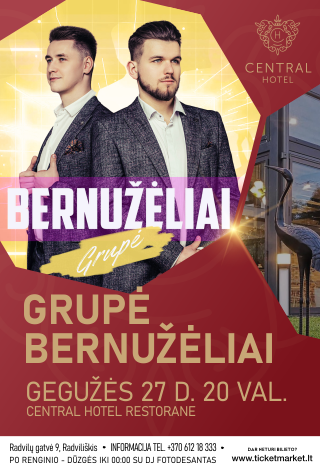 Muzikinis vakaras. Grupė BERNUŽĖLIAI