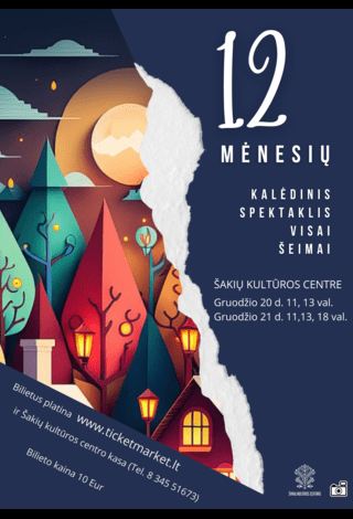 Kalėdinis spektaklis visai šeimai “12 MĖNESIŲ”