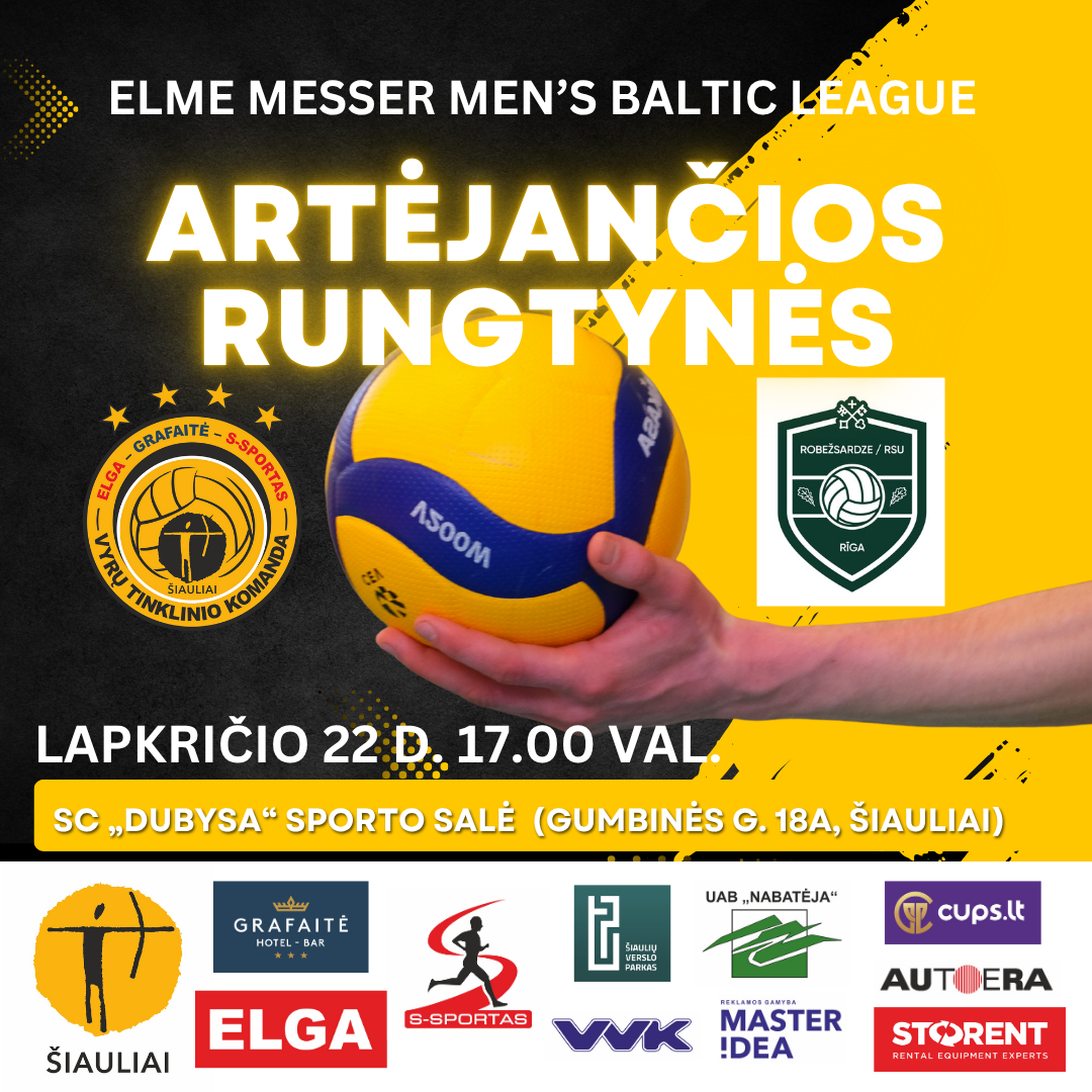 Elme Messer Men's Baltic league | Šiaulių 