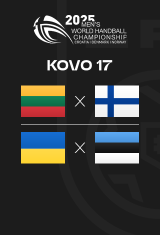 2025 m. Pasaulio vyrų rankinio čempionato atrankos rungtynės: UKR-EST ir LTU-FIN