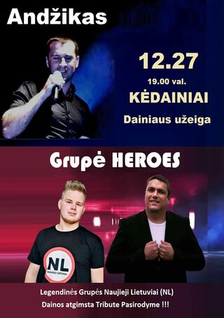 Kalėdinis Vakarėlis Grupių pasirodymai | Grupė Heroes | Andžikas