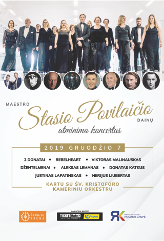 Maestro Stasio Povilaičio dainų atminimo koncertas kartu su Šv. Kristoforo kameriniu orkestru